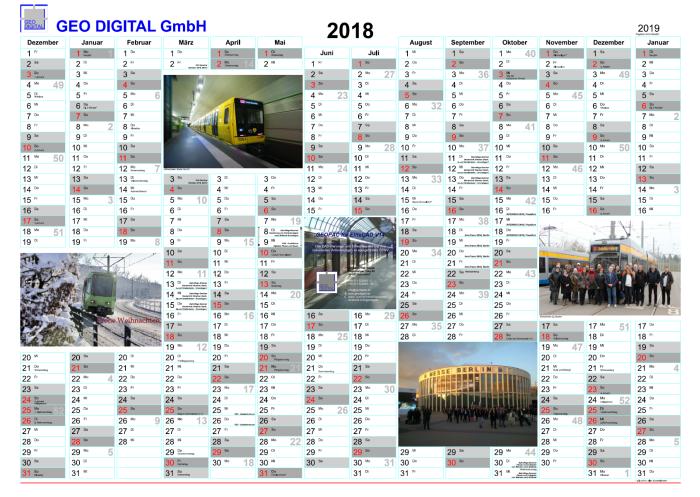 GEO DIGITAL GmbH - Jahreswandkalender 2018