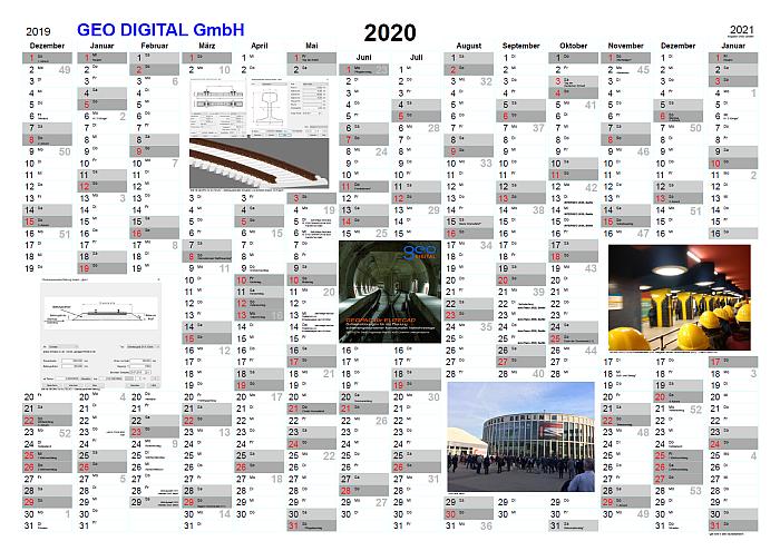 GEO DIGITAL GmbH - A0 Jahreswandkalender 2020