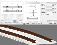 BIM mit GEOPAC für ELITECAD – Oberbauparameter Schwellen und Schienen einschl. 3D-Ansicht