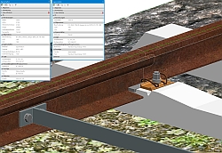 BIM-gerechte Schienen-, Schwellen- und Spurstangenteilung mit GEOPAC für ELITECAD