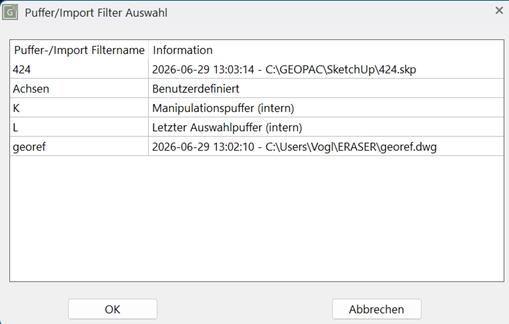 Screenshot des Puffer-Inhaltes